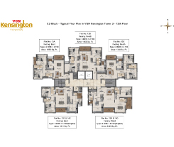 vgn kensington towers 3 floor plan - c3 block 13th floor