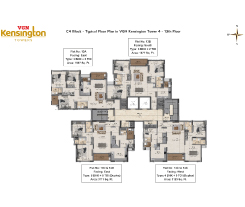 vgn kensington towers 4 floor plan - c4 block 13th floor