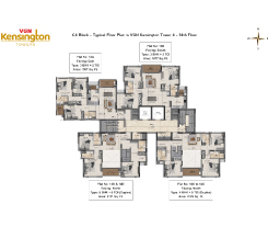 vgn kensington towers 4 floor plan - c4 block 14th floor