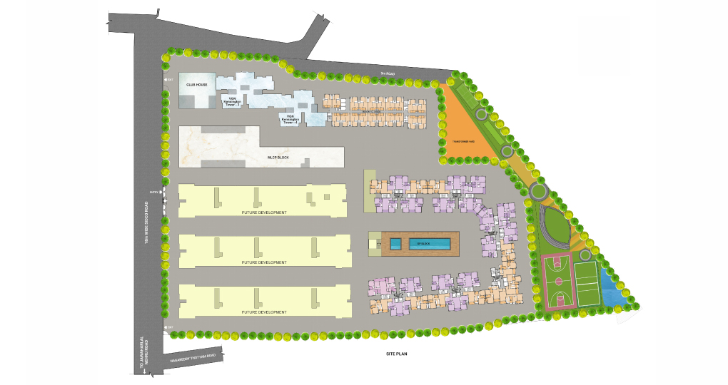 vgn kensington towers - site plan